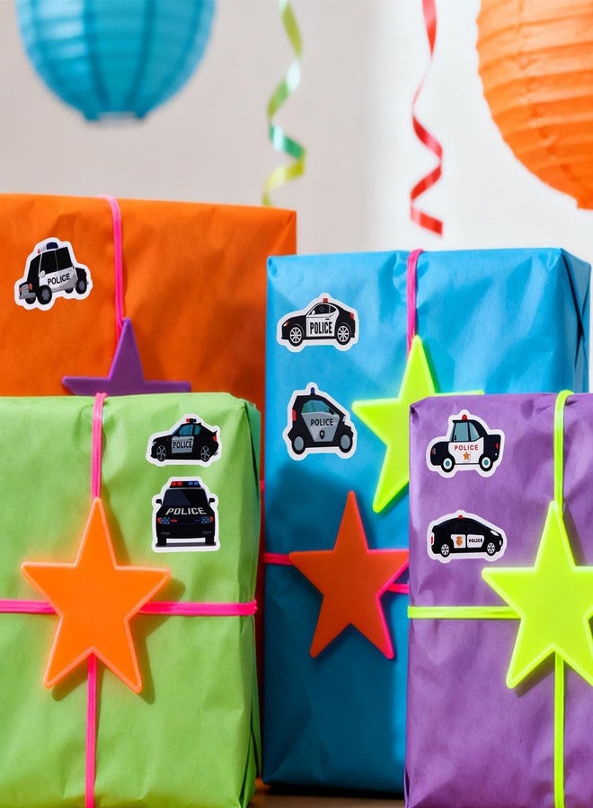 Penitue 500 Pcs Police Stickers Roll, Law Enforcement Patrol Car Themed Self-Adhesive Vehicle Decal for Kids Birthday Parties Decorations Classroom Rewards Scrapbooking Water Bottles & DIY Crafts - Image 5